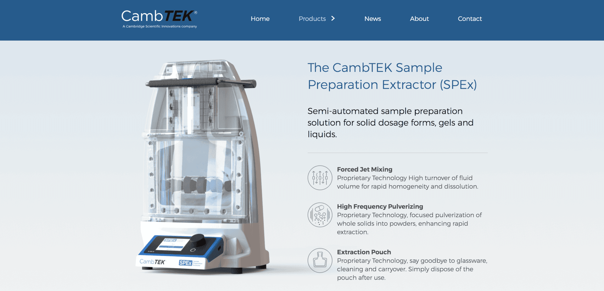 The CambTEK Sample Preparation Extractor (SPEx)